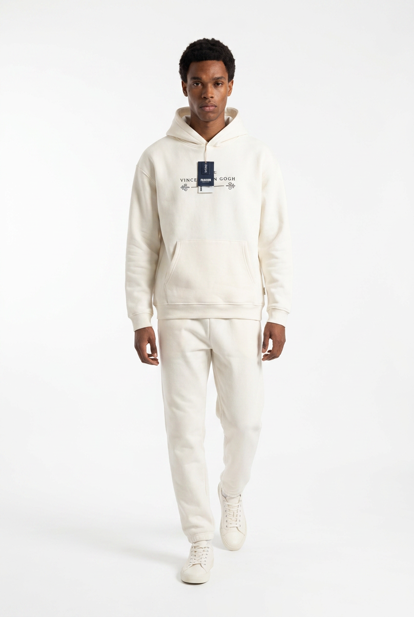 Graphic Hoodie — Cream