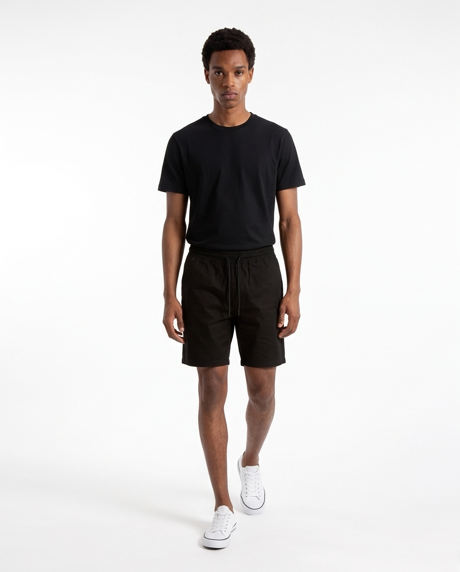 KOVA Amsterdam Black Drawstring Shorts