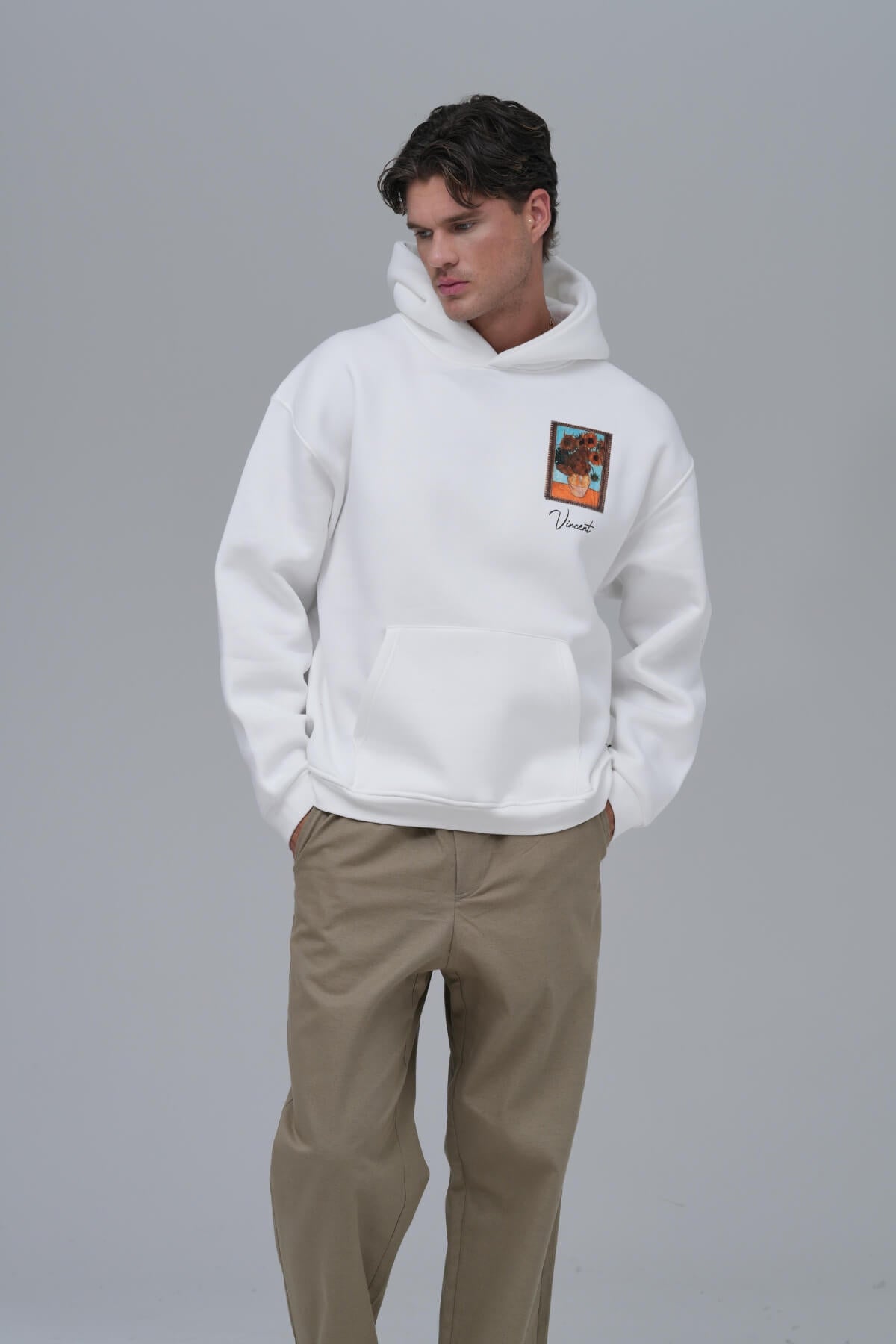 Breaking The Pattern White Hoodie