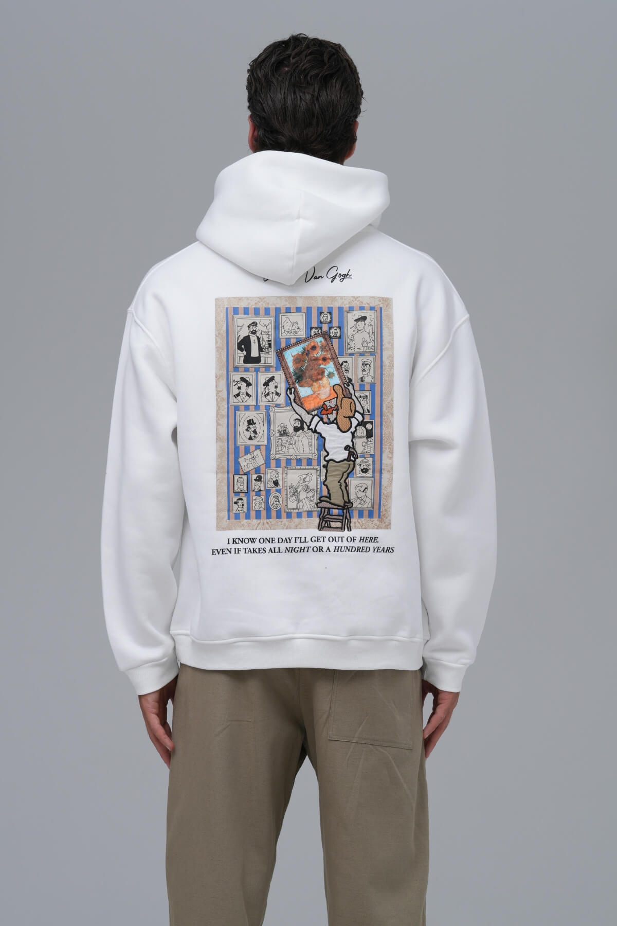 Breaking The Pattern White Hoodie