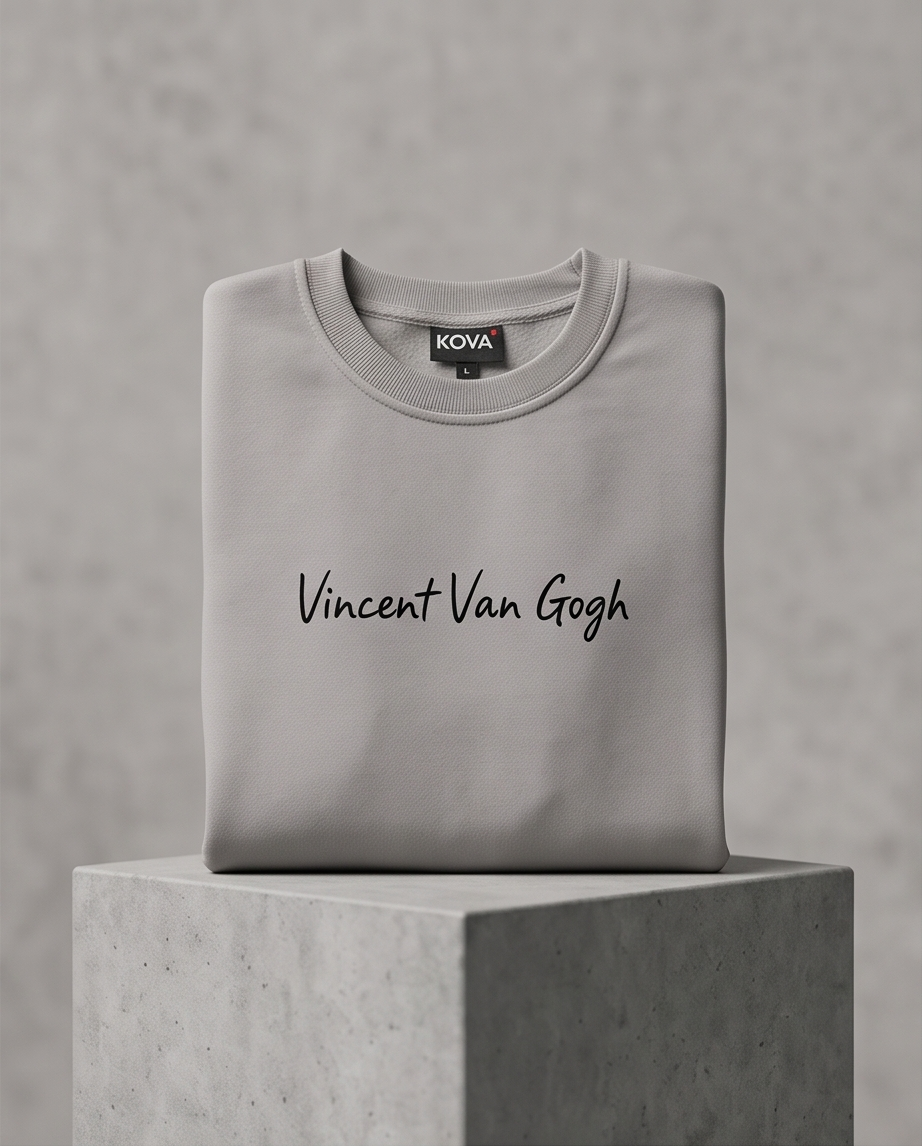 Pieces of Van Gogh Sweatshirt - Grey