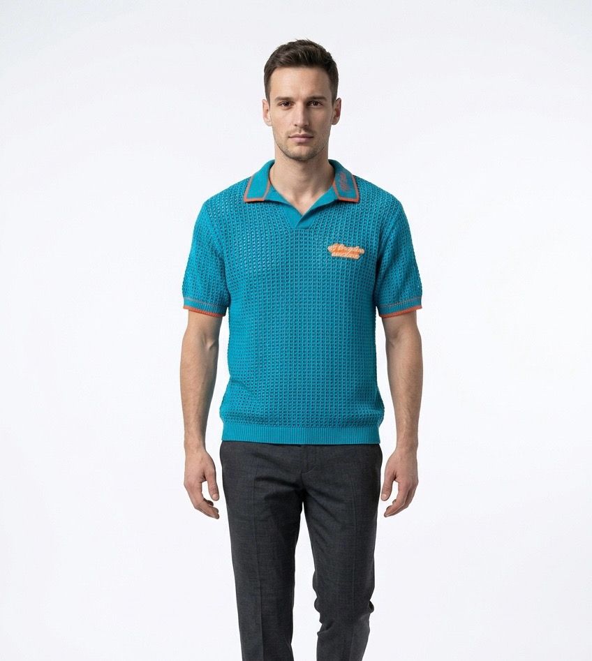 KOVA Textured Knit Polo