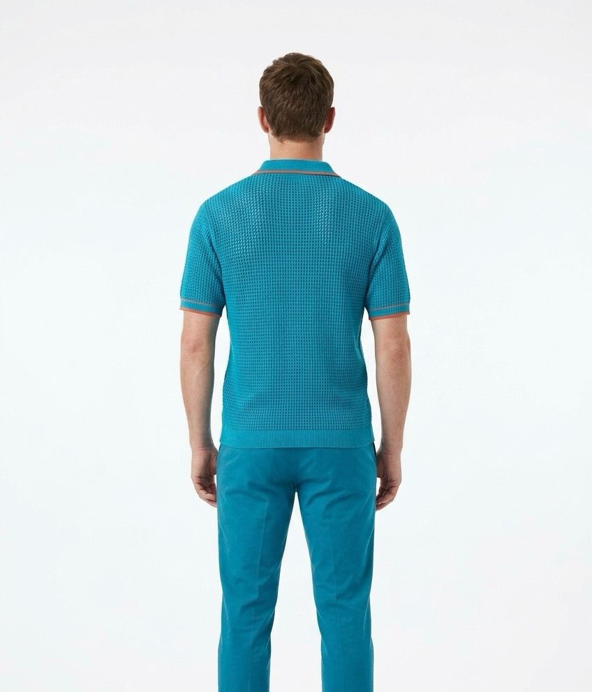 KOVA Textured Knit Polo