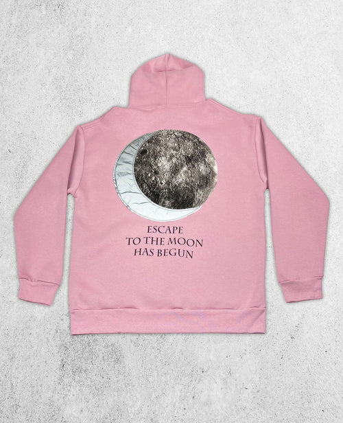 Escape to the Moon Pink Hoodie