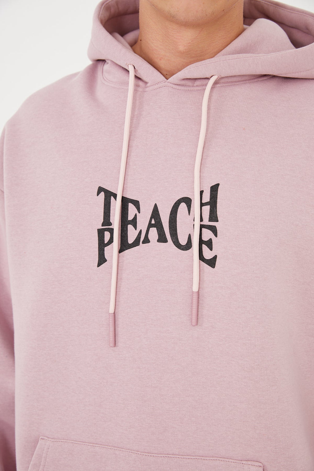 Teach Peace Hoodie - Pink