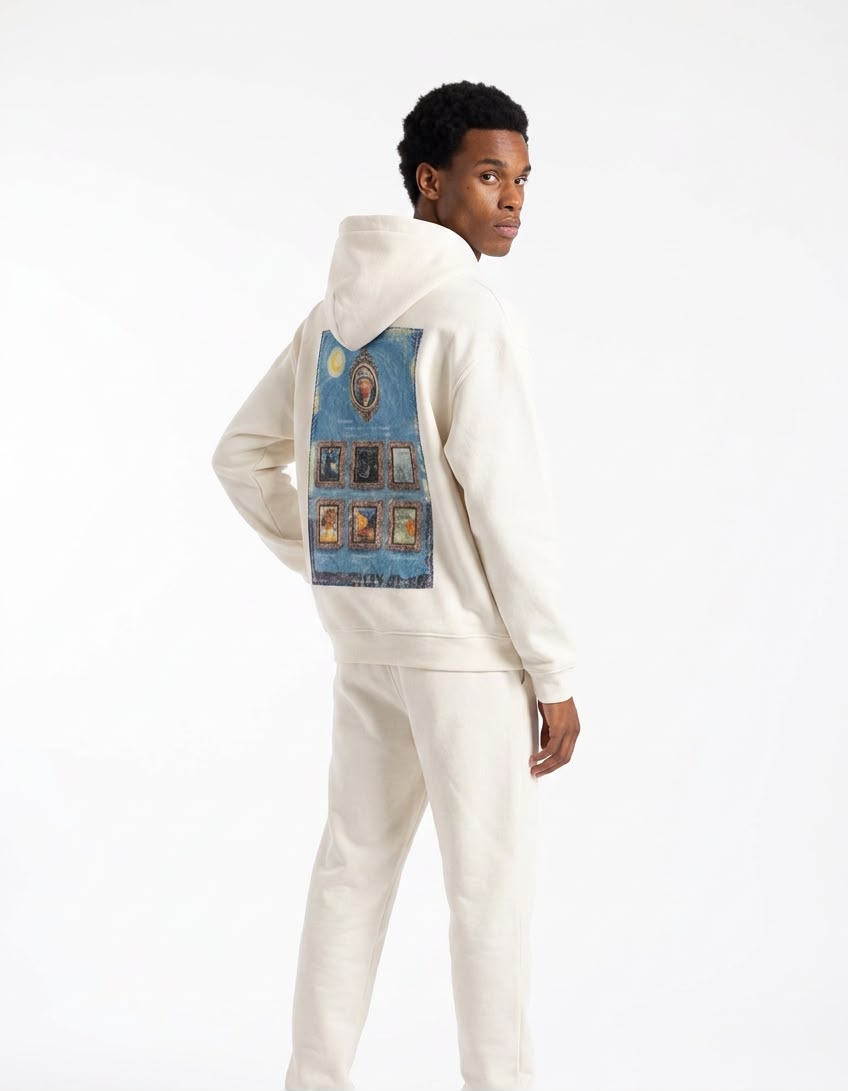Graphic Hoodie — Cream