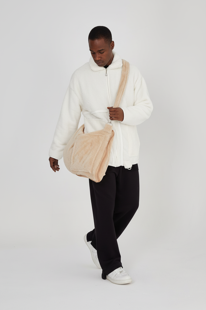 Convertible Jacket-to-Bag - White
