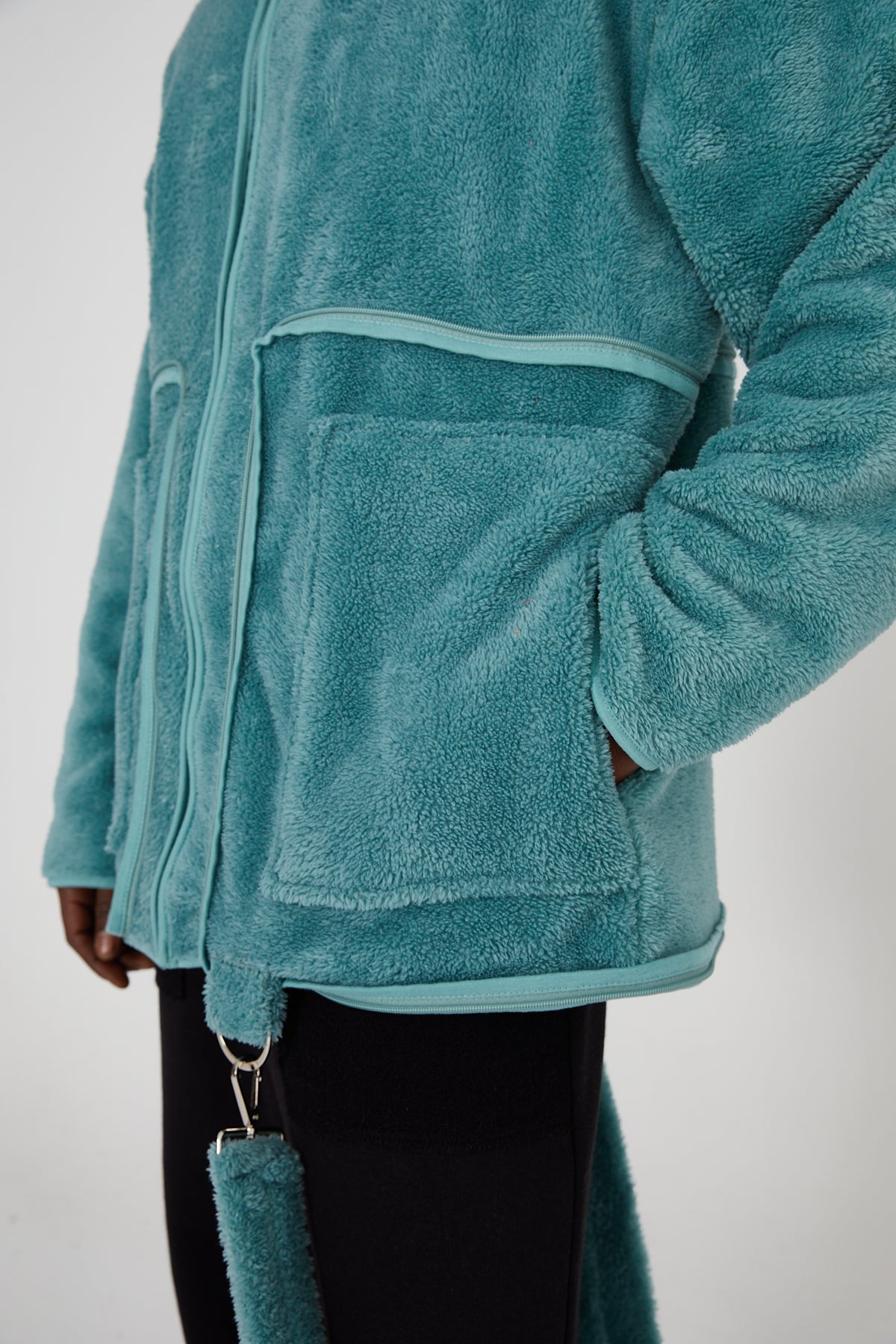 Jack to Bag Fleece Jacket - Turquoise