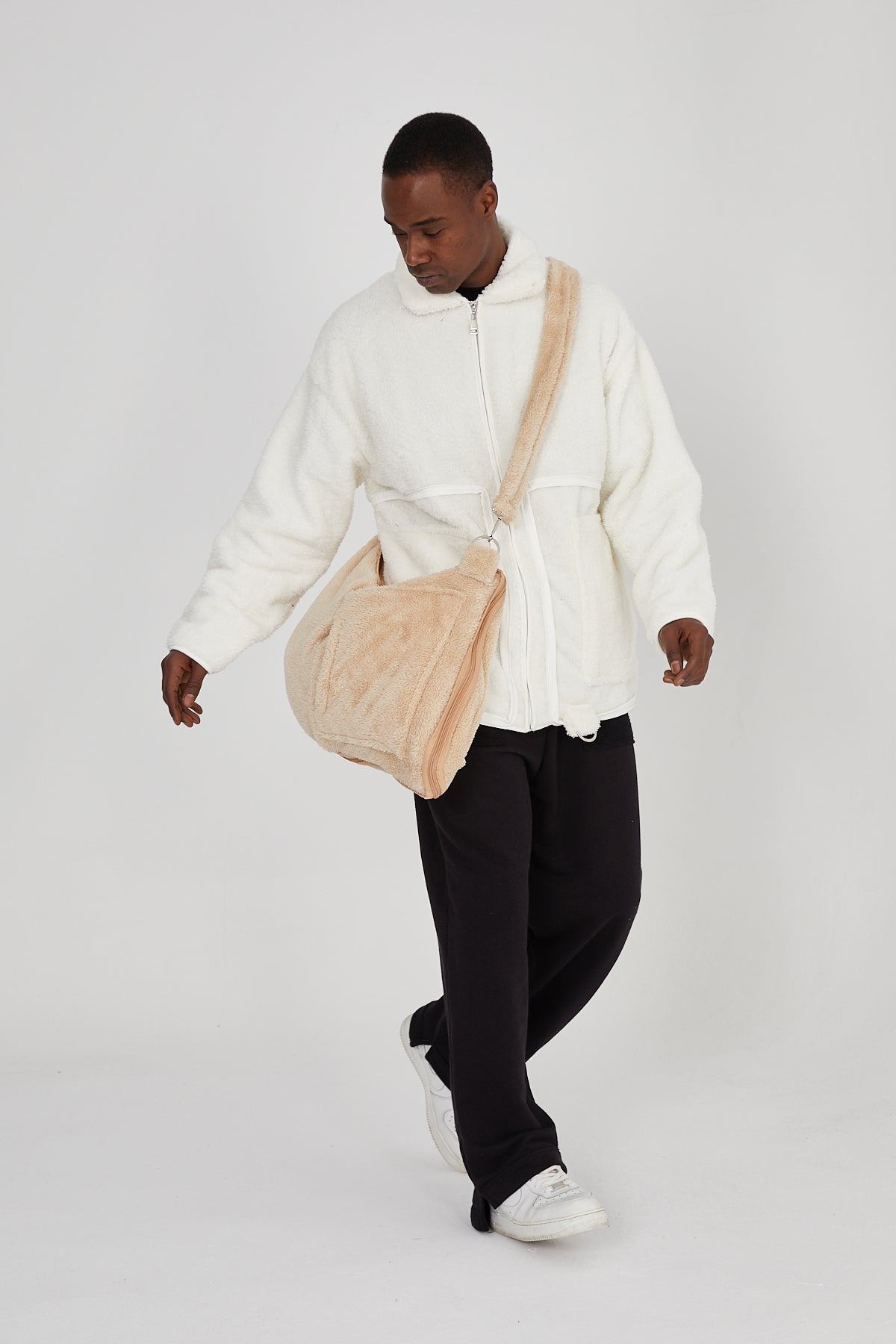 Convertible Jacket-to-Bag - White