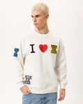 I Love Mistakes Statement Sweatshirt - White