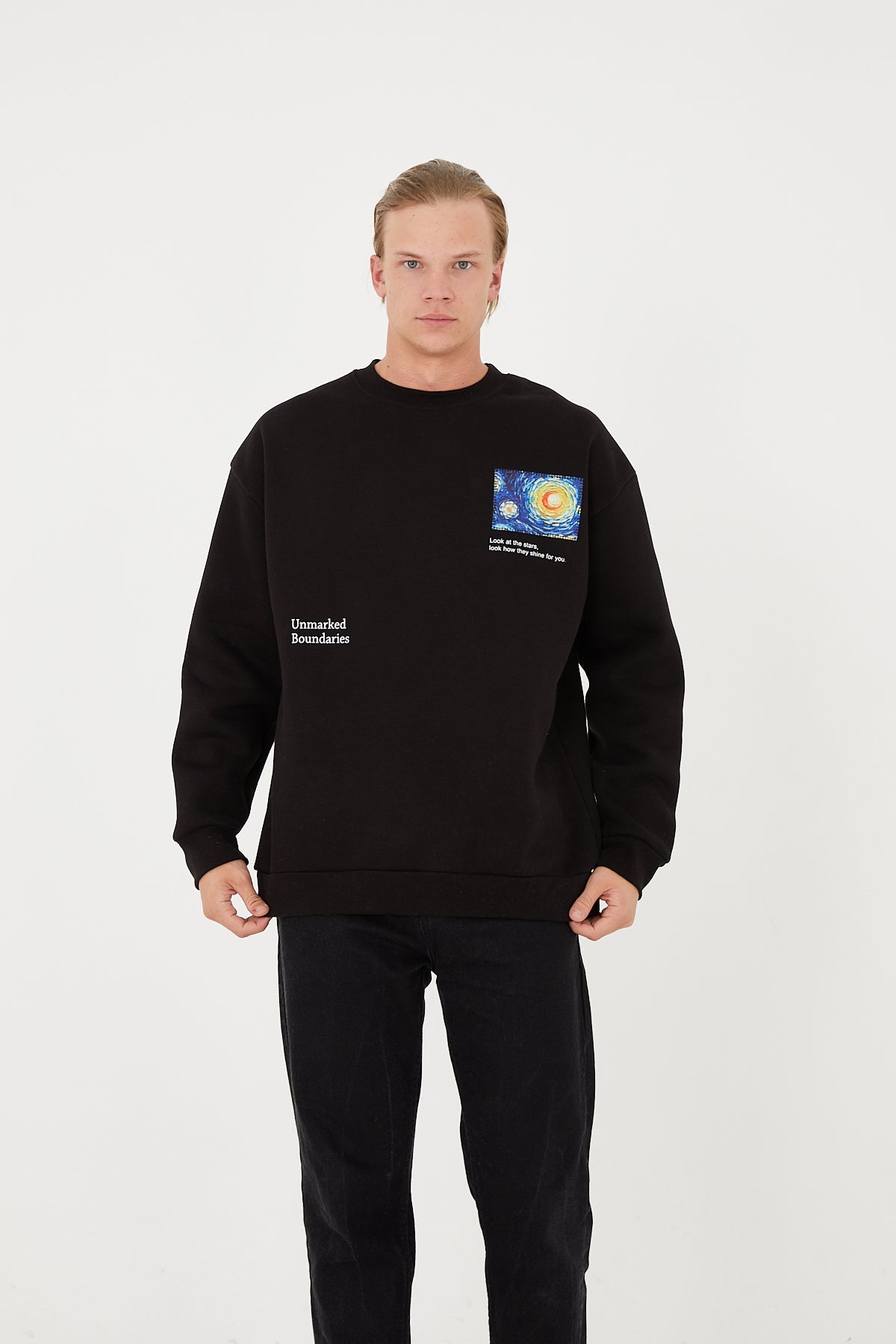 Unmarked Boundaries Sweater Black