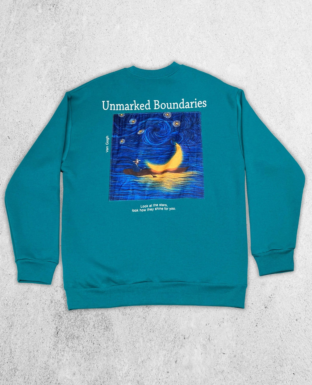 Unmarked Boundaries Sweatshirt - Petrol Green
