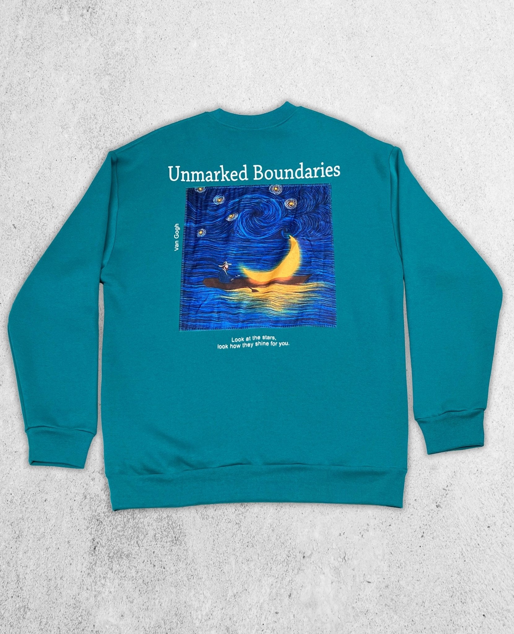 Unmarked Boundaries Sweatshirt - Petrol Green