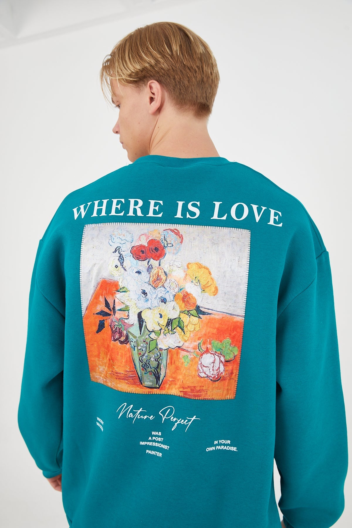 Where Is Love Sweatshirt - Teal