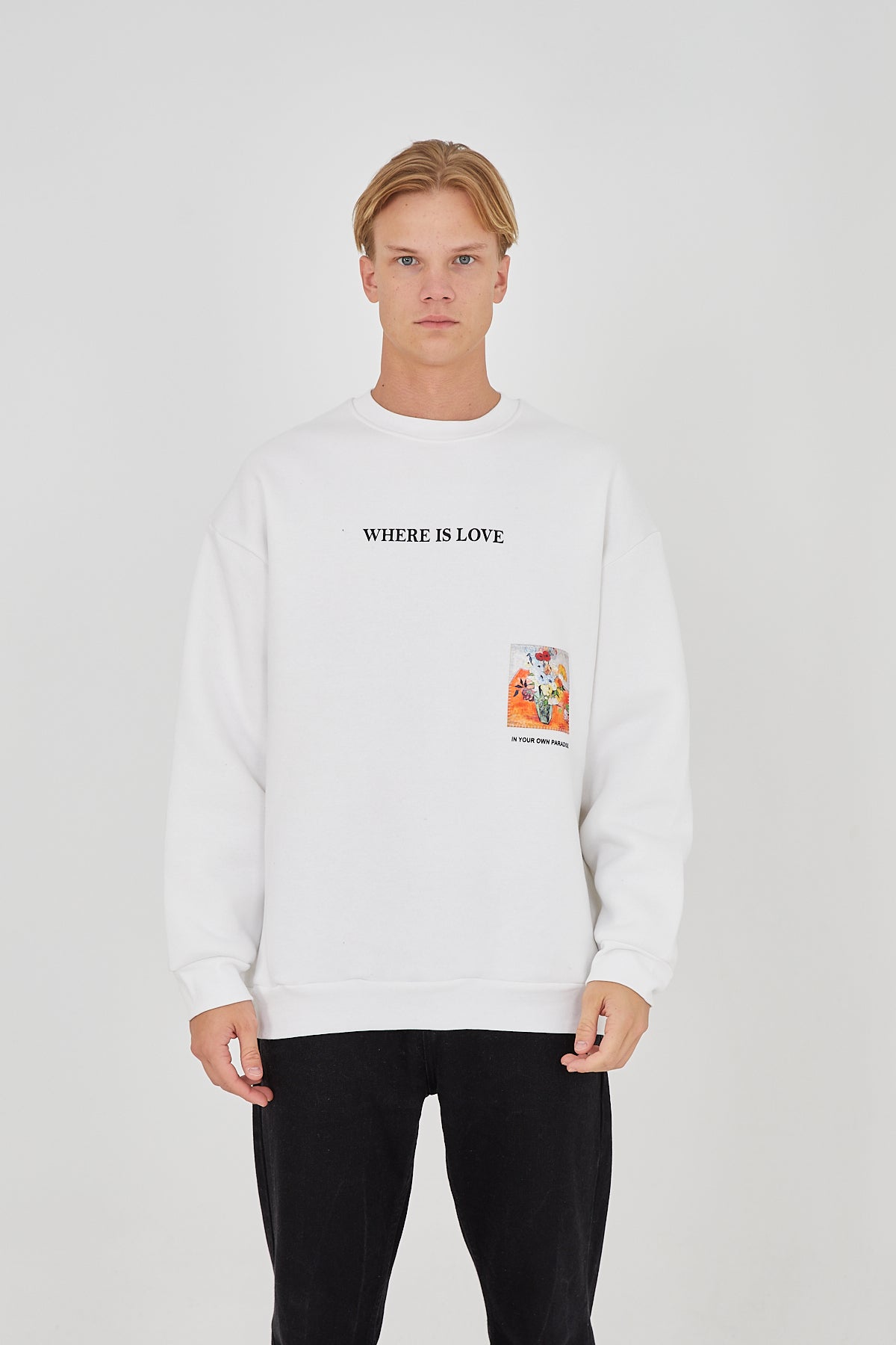Where Is Love Long Sleeve - White