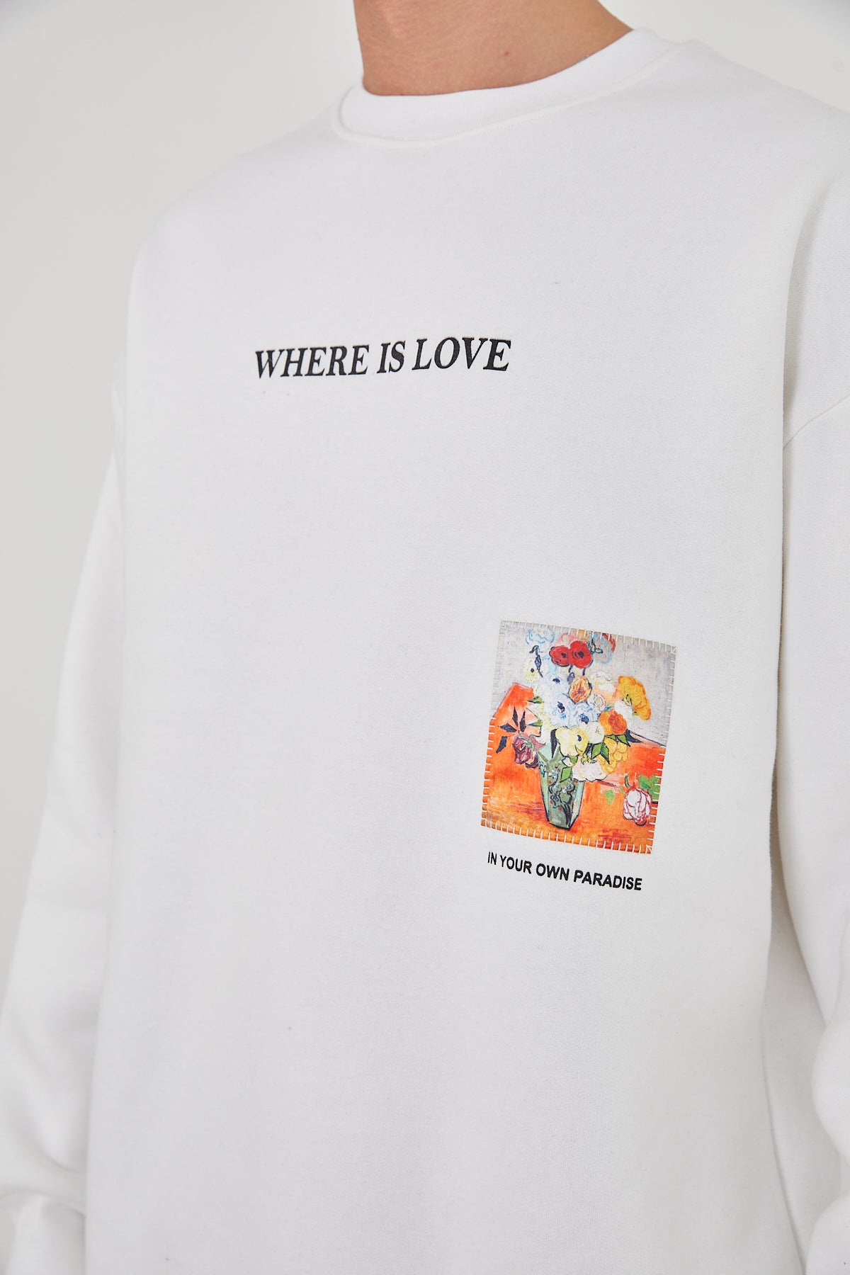 Where Is Love Long Sleeve - White