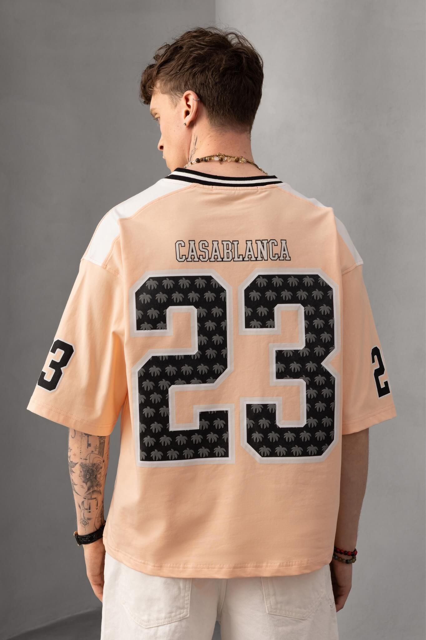 Casablanca 23 Jersey Tee - Peach