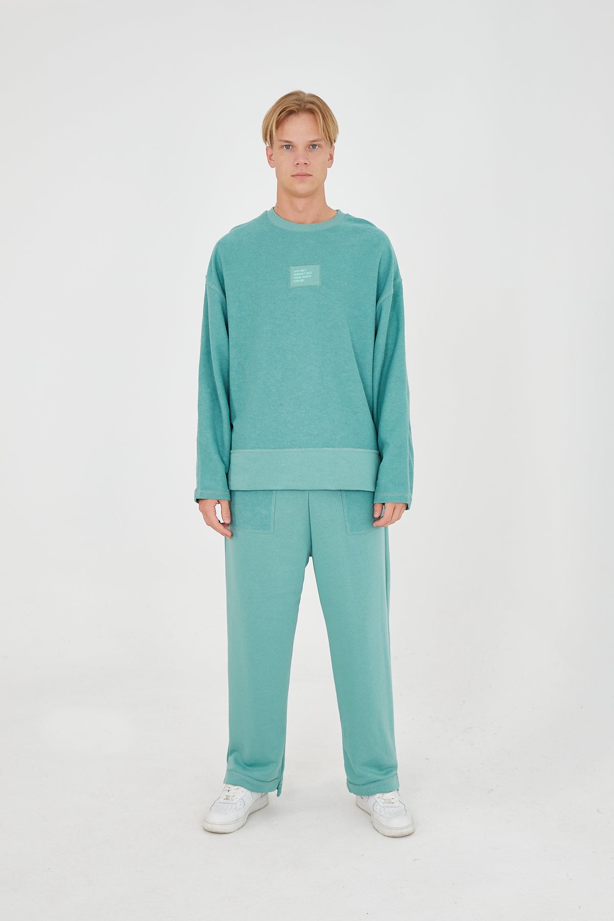 Premium Turquoise Tracksuit Set