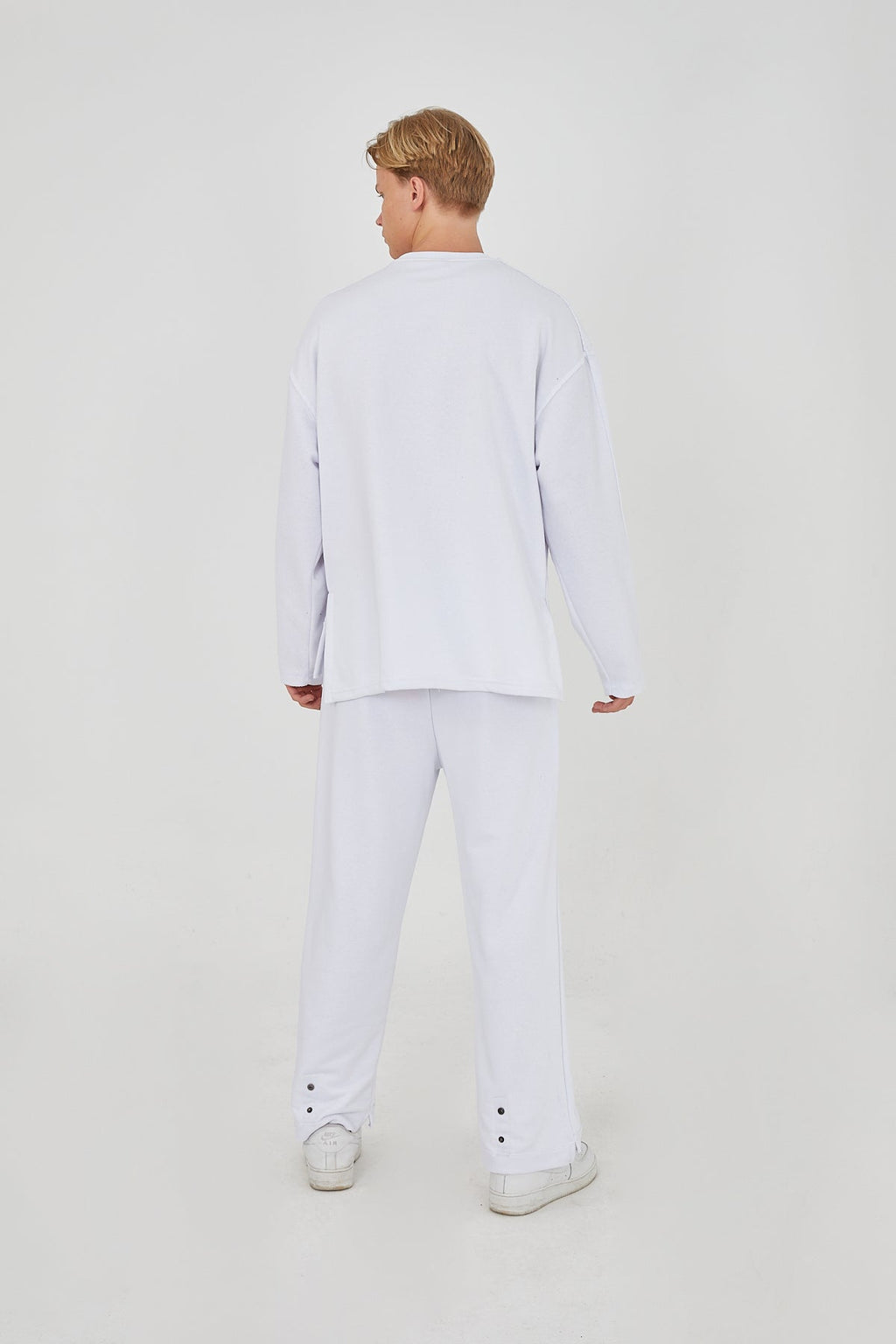 Premium White Tracksuit Set