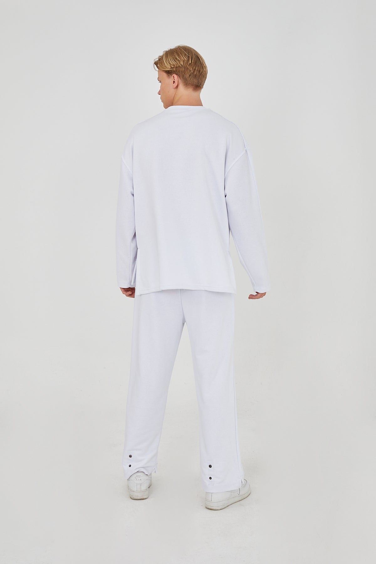 Premium White Tracksuit Set