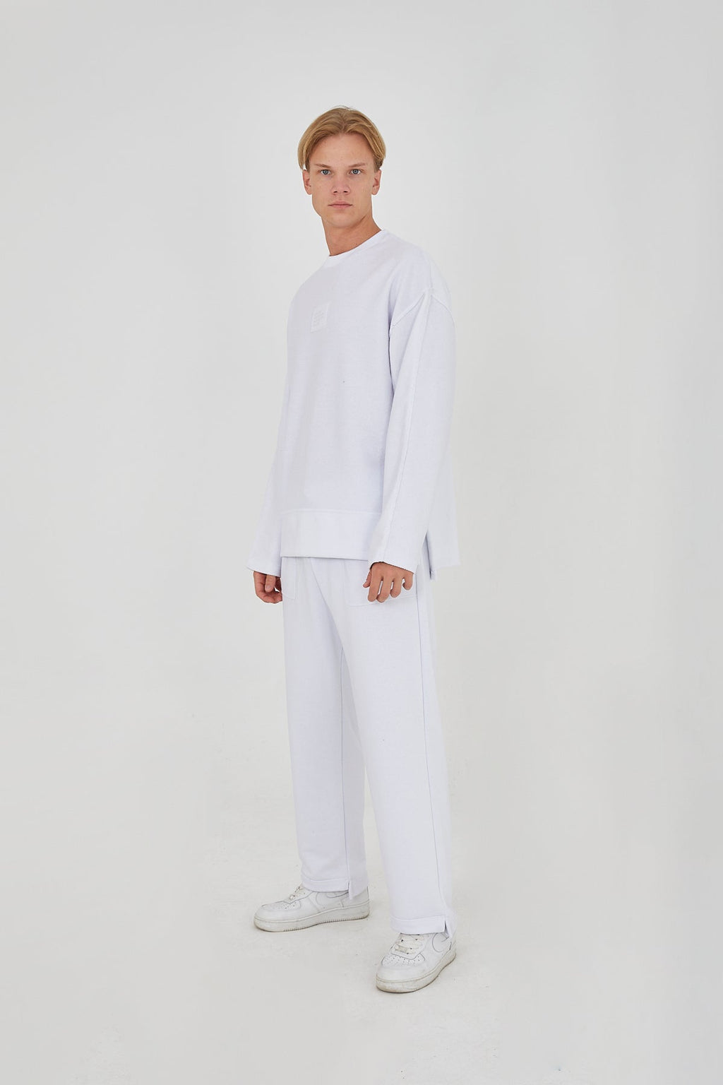 Premium White Tracksuit Set