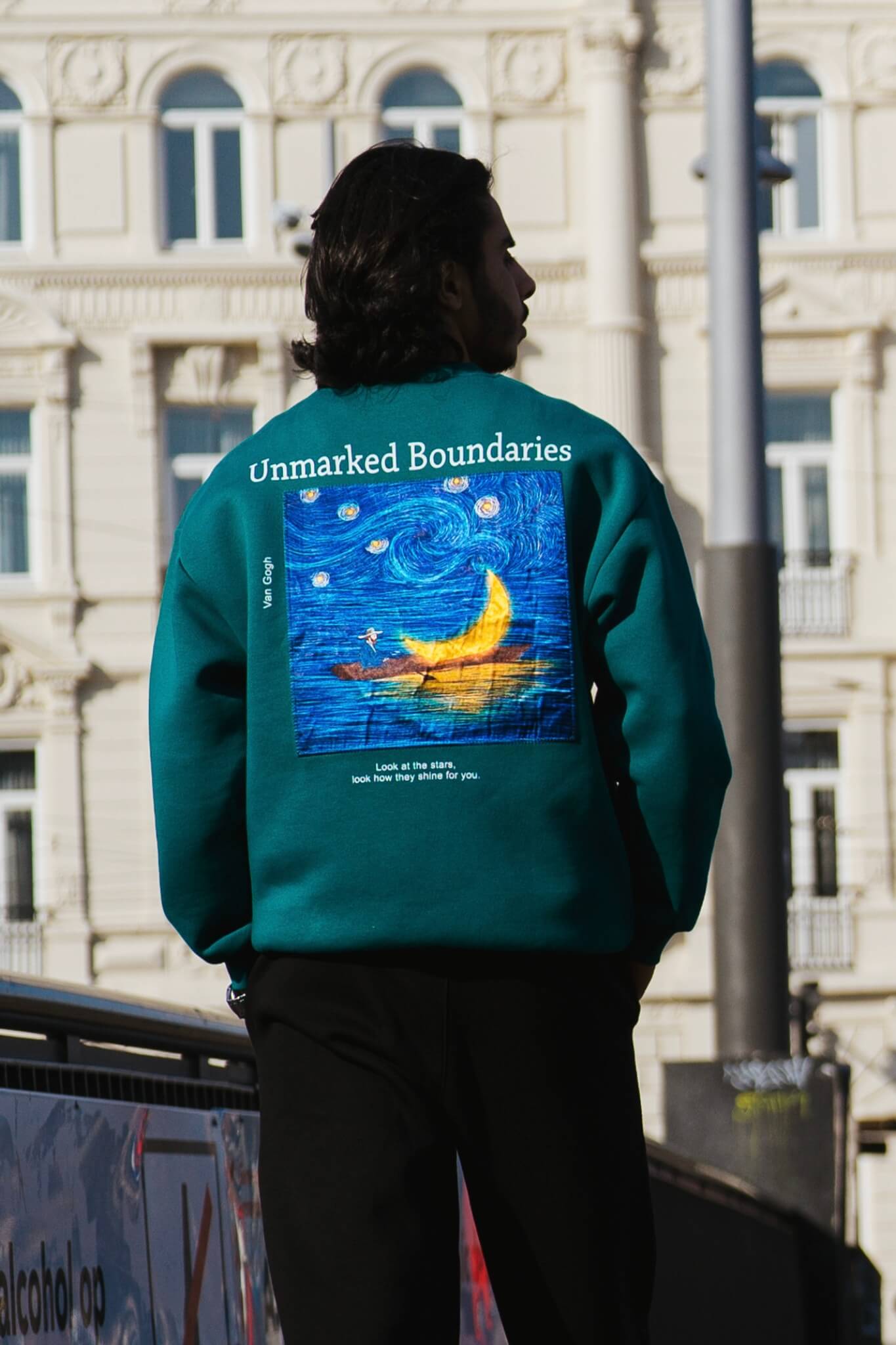 Unmarked Boundaries Sweatshirt - Petrol Green